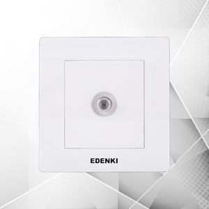 Bộ ổ cắm truyền hình cáp đơn Edenki EE-S01