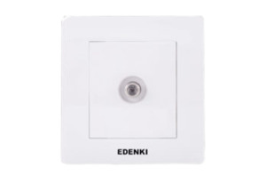 Bộ ổ cắm truyền hình cáp đơn Edenki EE-S01