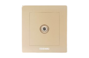 Bộ ổ cắm truyền hình cáp đơn Edenki EE-S01-G