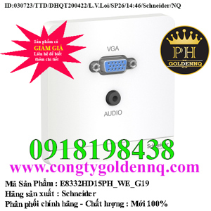 Bộ ổ cắm VGS & mini audio E8332HD15PH_WE_G19