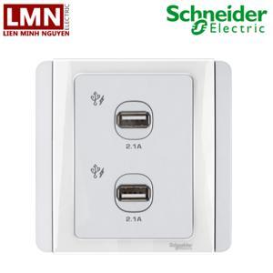 Bộ ổ sạc đôi dạng USB NEO Schneider E3032USB-WW-G19