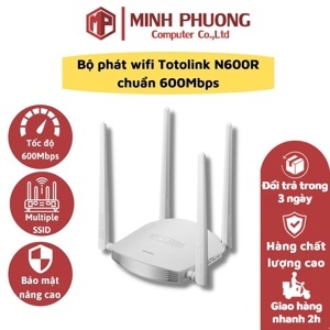 Bộ Phát Không Dây Totolink N600R 600Mbps 4 Ăng Ten