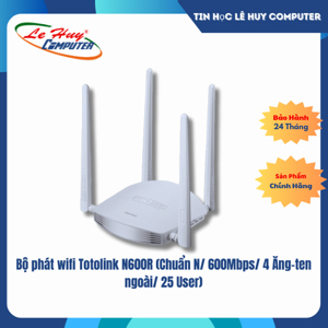 Bộ Phát Không Dây Totolink N600R 600Mbps 4 Ăng Ten