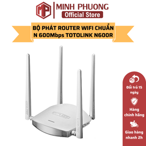 Bộ Phát Không Dây Totolink N600R 600Mbps 4 Ăng Ten