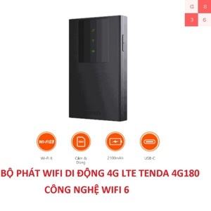 Bộ phát wifi di động 4G Tenda 4G180