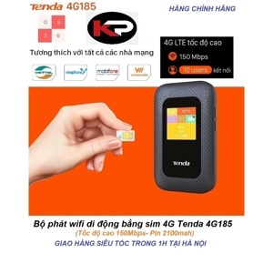 Bộ phát wifi di động 4G Tenda 4G185