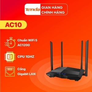 Bộ phát Wifi Tenda AC10 AC1200 LAN Gigabit