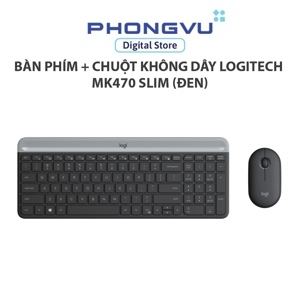 Bộ phím + Chuột Logitech Wireless MK470 Slim