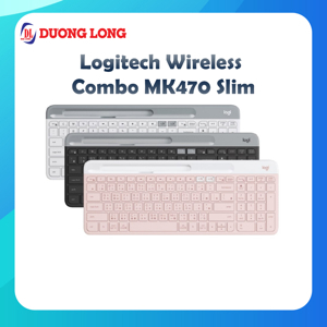 Bộ phím + Chuột Logitech Wireless MK470 Slim