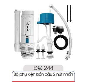 Bộ phụ kiện bồn cầu 2 nút ấn ĐQ244