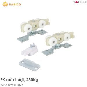 Bộ phụ kiện cửa trượt silent Hafele 489.40.027