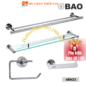 Bộ phụ kiện phòng tắm 4 món Bao 4BN23