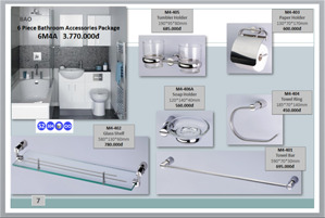 Bộ phụ kiện phòng tắm 6M4A