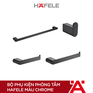 Bộ phụ kiện phòng tắm Chiba màu đen 499.98.350