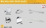 Bộ phụ kiện phòng tắm Đình Quốc DQ1120 (DQ-1120)