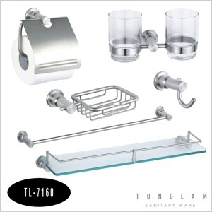 Bộ phụ kiện phòng tắm Tùng Lâm TL-7160 -  inox 6 món