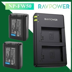 Bộ pin sạc máy ảnh Sony NP FW50 1100 mAh Ravpower RP-PB056