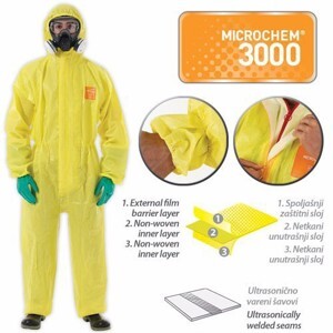 Bộ quần áo liền quần chống hóa chất Microgard 3000