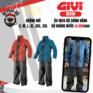 Bộ quần áo mưa Givi RRS08