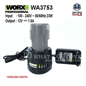 Bộ sạc 1.5A cho pin 12V Worx Green WA3753