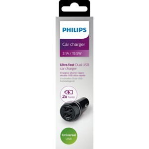 Bộ sạc điện thoại trên xe hơi Philips DLP2357