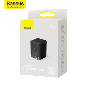 Bộ sạc nhanh kèm cáp Baseus Super Si Pro Quick Charger 1C 20W