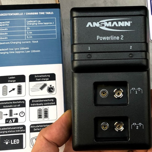 Bộ sạc pin 9V ANSMANN POWERLINE 2