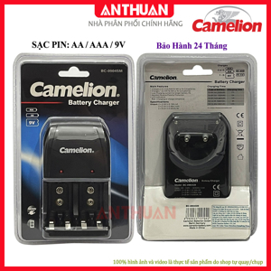 Bộ sạc pin AA, AAA, 9V Camelion BC-0904SM , kèm 4 pin  AA2700mAh