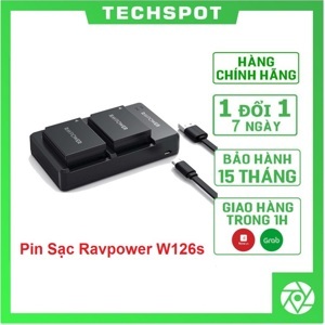 Bộ sạc pin Fujifilm NP-W126S Ravpower RP-BC023