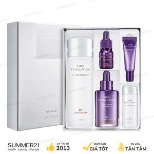 Bộ Sản Phẩm Chăm Sóc Dưỡng Da Missha Time Revolution Best Seller Set (The First & Night)