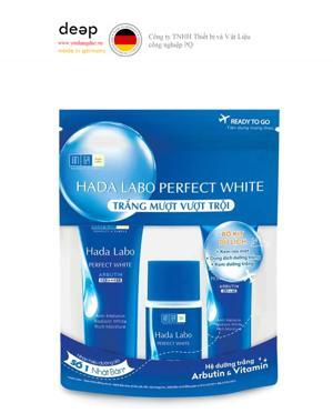 Bộ sản phẩm dưỡng trắng Hada Labo Perfect White