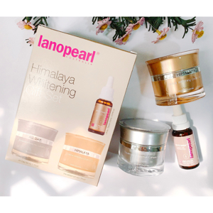 Bộ sản phẩm trị nám & dưỡng trắng da Lanopearl Himalaya Whitening Gift Set