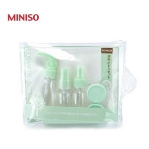 Bộ sang chiết mỹ phẩm nắp trắng MINISO