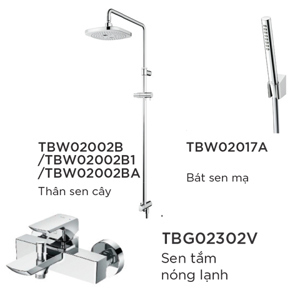 Bộ sen cây nóng lạnh TOTO TBW02002B TBG02302V TBW02017A