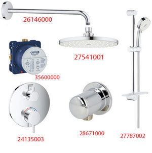 Bộ sen tắm âm tường Grohe 24135003-1