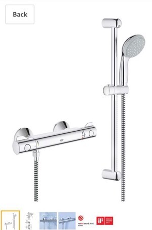 Bộ sen tắm và van nhiệt độ Grohe 34565000