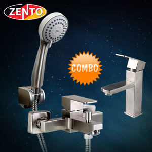 Bộ sen tắm và vòi lavabo inox 304 Zento CB006