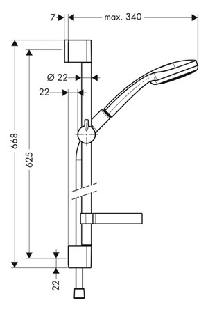 Bộ sen tay Hansgrohe Croma 27717000