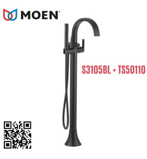 Bộ sen xả bồn tắm Moen S3105BL + TS50110