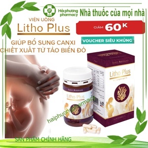 Bổ sung canxi thực vật Calci litho plus
