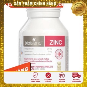 Viên bổ sung kẽm Bio Island Zinc cho em - 120 viên