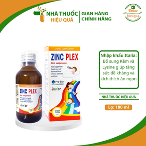 Bổ sung kẽm giúp trẻ ăn ngon miệng ZinC Plex
