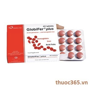 Bổ sung sắt cho phụ nữ mang thai Globifer Plus 40 viên