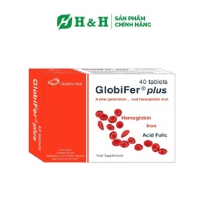 Bổ sung sắt cho phụ nữ mang thai Globifer Plus 40 viên