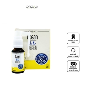 Bổ sung Vitamin D3 và Vitamin K2 Ocean D3K2 – Chai 20ml