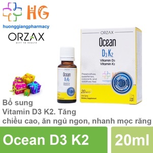 Bổ sung Vitamin D3 và Vitamin K2 Ocean D3K2 – Chai 20ml