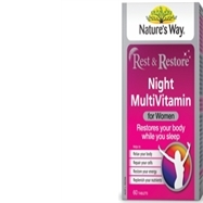 Bổ sung Vitamin phục hồi ban đêm Nature's Way Rest & Restore Night MultiVitamin For Women 60 viên