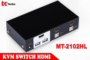 Bộ Switch KVM HDMI 2 Cổng USB MT ViKI MT-2102HL