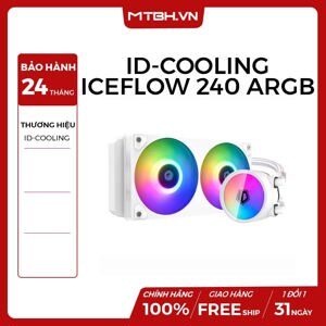 Bộ tản nhiệt nước ID-Cooling ICEFLOW 240 ARGB SNOW