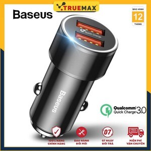 Bộ tẩu sạc nhanh đa năng Baseus Small Screw Dual-USB dùng cho xe hơi (36W, Quick Charge 3.0, 2 Ports USB Car Charger)